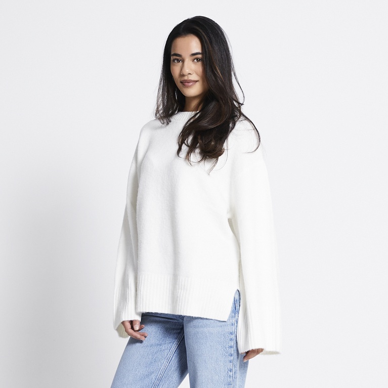 Knit sweater "Erica" Ivory